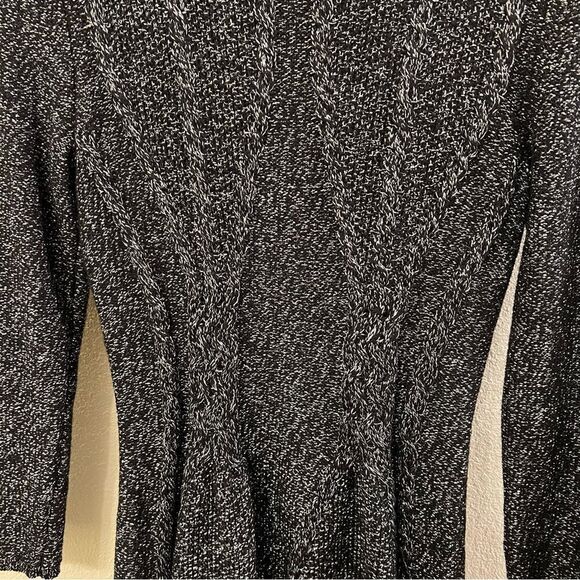 Cupido Long Sleeve Black Metallic Sweater - Picture 5 of 5